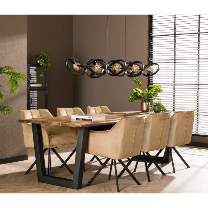 ZI Etta Dining Table Dark Grey